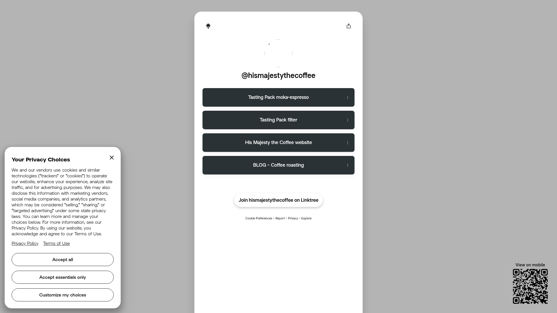 His Majesty the Coffee